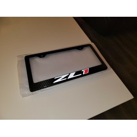ZL1 Camaro Carbon Fiber License Plate Frame Tag Cover