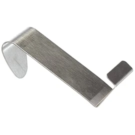 Axentia Double Hooks, 2 Towel Hook, Clothes Hook, without Drilling and Glue, approx. 7.5 x 6 cm Silver