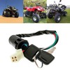 Hapifam Key Cylinder Main Key Ignition Key for Motorcycle, Replacement