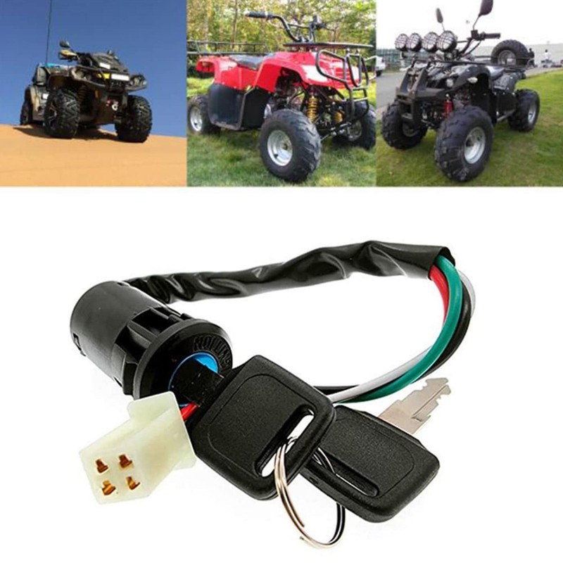 Hapifam Key Cylinder Main Key Ignition Key for Motorcycle, Replacement