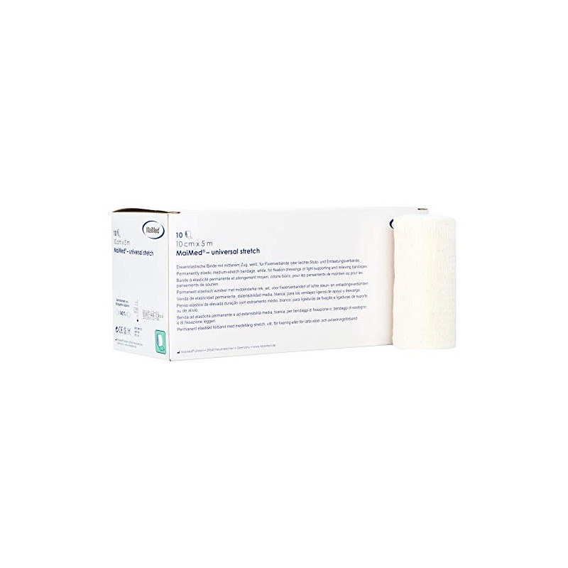Pack of 10 x maimed® Permanently Elastic Bandage Stretch 4