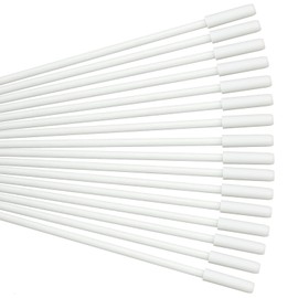 Jetec 16 Pcs 27.5 Inch Flex Rods for Worship Flags Flexible Sticks Perfect for Praise Worship and Praise Flag Fiberglass Flexible Flag Poles 1/8 in Thick