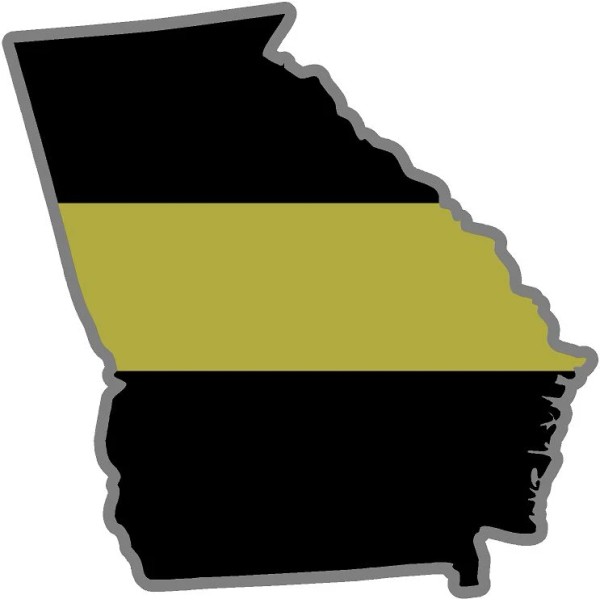 Project Thin Line 4" Georgia GA State Thin GOLD Line