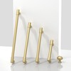 Asimerdeco 10 Pack Brushed Gold Cabinet Pulls 3.75 Inch(96mm) Kitchen