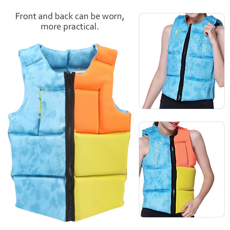 Portable Foldable Life Jacket Vest Accessory for Drifting Surfing Swimming