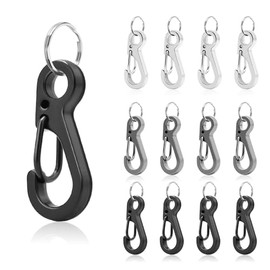 CooBigo - Mini mosquetón, ganchos pequeños a presión, para llavero de paracaídas, para colgar llave, mochila, pequeño flash EDC