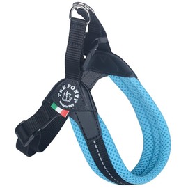 Tre Ponti Easy Fit Harness Soft Mesh Adjustable Belly Strap, Colour: Light Blue, Size: Size 2.5/36-50 cm/up to 6 kg