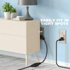 Appliance Power Extension Cord 1 Foot Short Flat 3 Plug