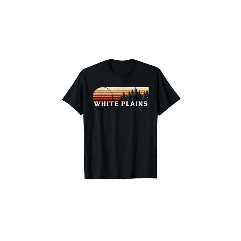 White Plains, MD Vintage Evergreen Sunset Eighties Retro T-Shirt