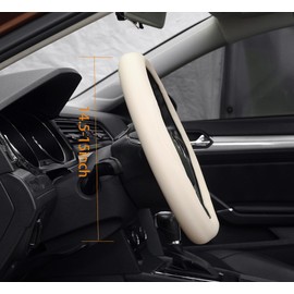 Universal Steering Wheel Cover 14.5-15 Inch, Beige
