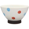 Hasami kurawa? Bowl Small Double Color Dots, Red, 505385