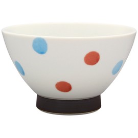 Hasami kurawa? Bowl Small Double Color Dots, Red, 505385