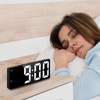 OQIMAX Digital Alarm Clock LED Display Alarm Clock Bedroom Electronic