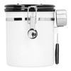 Sealing Container with Spoon Stainless Steel Coffee Beans Canister with
