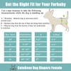CuteBone Dog Nappies for Female Dogs, Pack of 3, Heart,
