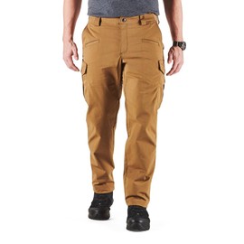 5.11 Tactical Men's Icon Pants, Straight Fit, Gusseted, 8 Pockets, Style 74521ABR, Kangaroo, 34W x 30L