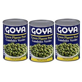 Goya Premium Green Pigeon Peas 15.5 oz (3 Pack) Gandules Verdes