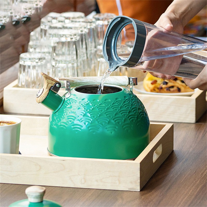 Whistling Kettle 2.5L Capacity Stainless Steel Stovetop Teapot for Water