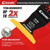 EZARC 3-Piece Multitool Saw Blades Titanium Extended Oscillating Saw Blades