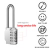 Disecu 4 Digit Combination Lock 2.5 Inch Long Shackle Outdoor