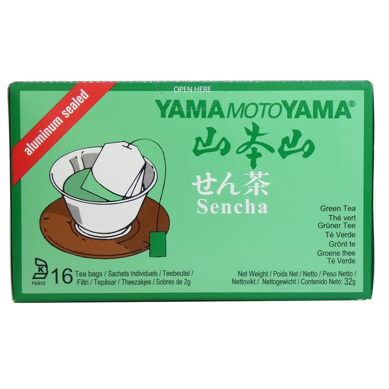 6 boxes of 16 Sencha Green Teabags by Yamamotoyama -