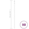 W2B VidaXL Meteor Light Set 8 Blue Plastic 19.7\" Tubes