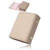 Grav Women's Genuine Leather Mini Wallet, Compact, Elegant Bicolor 5