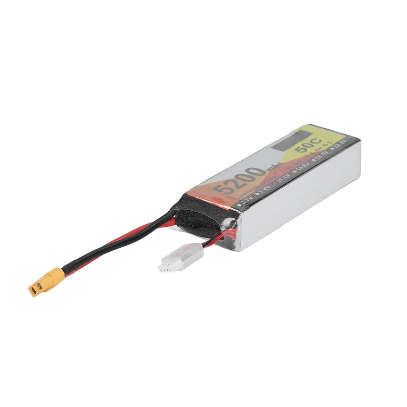RC Lipo Battery 11.1V 50C Discharge Rate 3S 5200mAh Remote