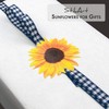 StikArt Removable Sunflower Wall Decals Printed on a Synthetic Canvas