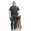 LEMONSODA Police Officer & K9 Dog Cardboard Stand Up, Cardboard