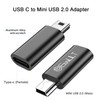 EasyULT USB C to Mini USB 2.0 Adapter 2 Pack,