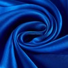 JWSilk Silk Neckerchief Small Square Silk Scarf Solid Color (Blue)