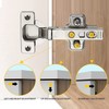 Furniware 2 pcs Soft Close Cabinet Hinge,110 Degree Full Overlay