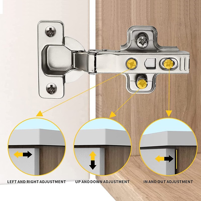 Furniware 2 pcs Soft Close Cabinet Hinge,110 Degree Full Overlay