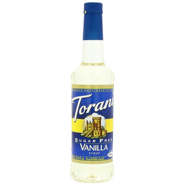Torani Sugar-Free Syrup, Vanilla, 25.4-Ounce PET Bottles (Pack of 3)