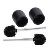 2Pcs Toilet Brush Robust Lockable Threads Efficient Safe Durable Material