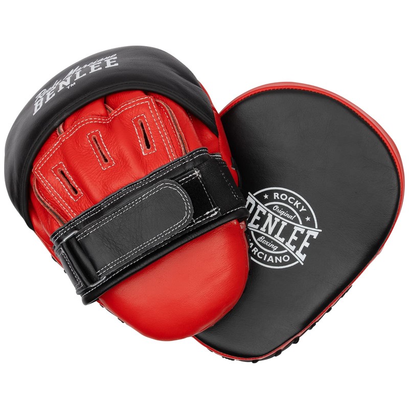 Benlee Leather Hand Pads (1 Pair) Tucson Black/Red One Size