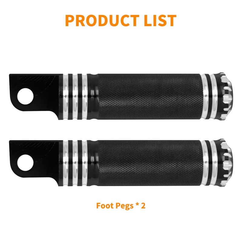 HCmotorku Motorcycle Foot Pegs for Harley Sportster XL883 XL1200 Touring