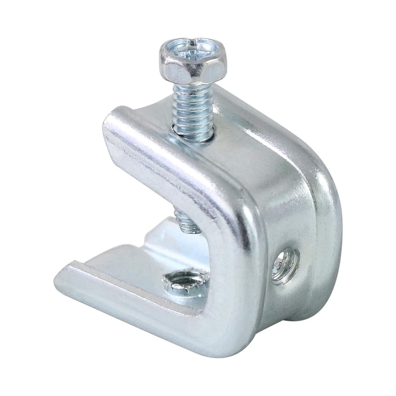 Bueyfolt 1/4"-20 Beam Clamp for Threaded Wire Ring, Zinc Plated