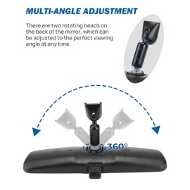 JOYTUTUS 10.6 inch Rear View Mirror
