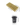 72 Set 1 Inch Rockwool Cubes with 2 Inch Net
