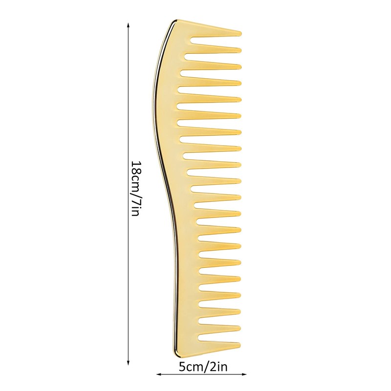 Hair Detangling Comb, Wide Tooth Comb for Curly Hair, No