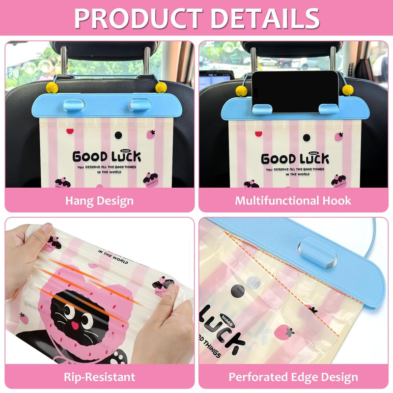 Accmor Disposable Car Trash Bag, 20 Pcs Car Garbage Bag
