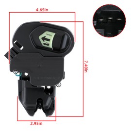 Trunk Lock Latch Actuator Replacement for 2003-2006 Honda Accord & 2004-2008 Acura TL, Repalce 74851SDAA22, 74851-SDA-A22, 74851 SDA A22