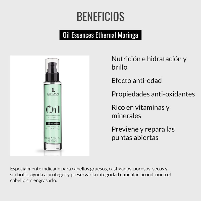 lendan LD Oil Essences E. Moringa Oil Capilar – 100