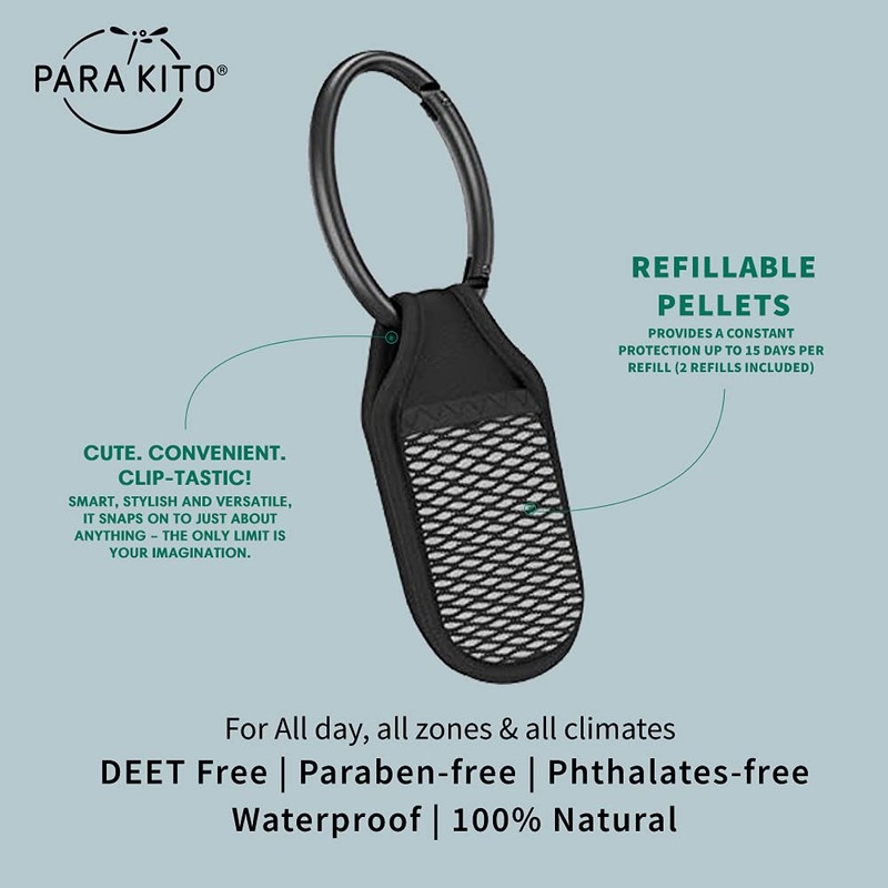 PARAKITO Mosquito Clip - Anti Mosquito Devices - w/Natural Essential