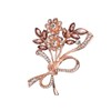 BriLove Bridal Flower Bouquet Brooches for Women Corsage Rhinestone Marquise