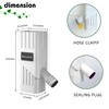 Besuerte Rainwater Collection System - Rainwater Collection Barrel Fits 2"x3"