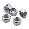 5/16-18 Stainless Steel Finished Hex Nut, 304 Stainless Steel 18-8 Hexagon Nut, Bright Finish, Full Thread, ASME B18.2.2, 25 of Pack