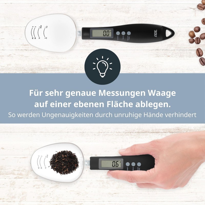 ADE Digital Spoon Scales Precise to 0.1 g | Exact